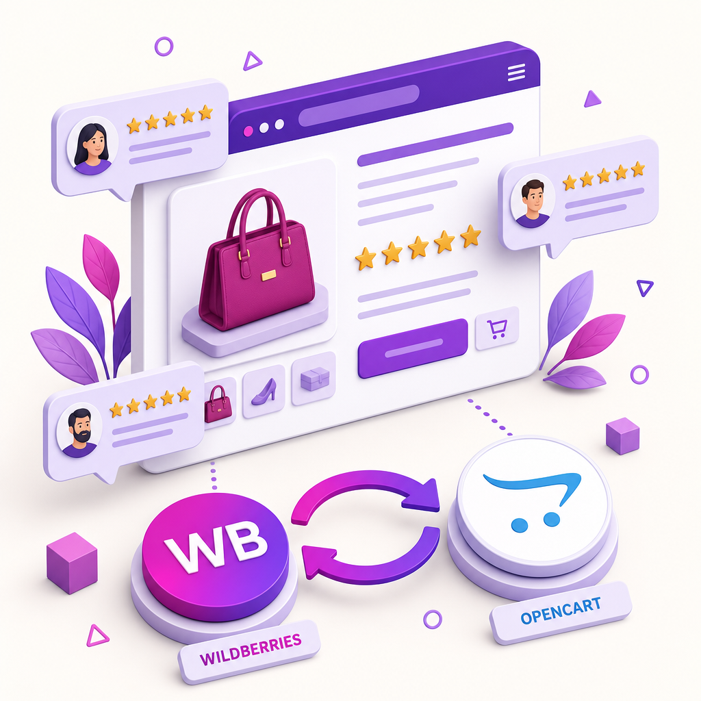 Модуль Отзывы с Wildberries для OpenCart / ocStore